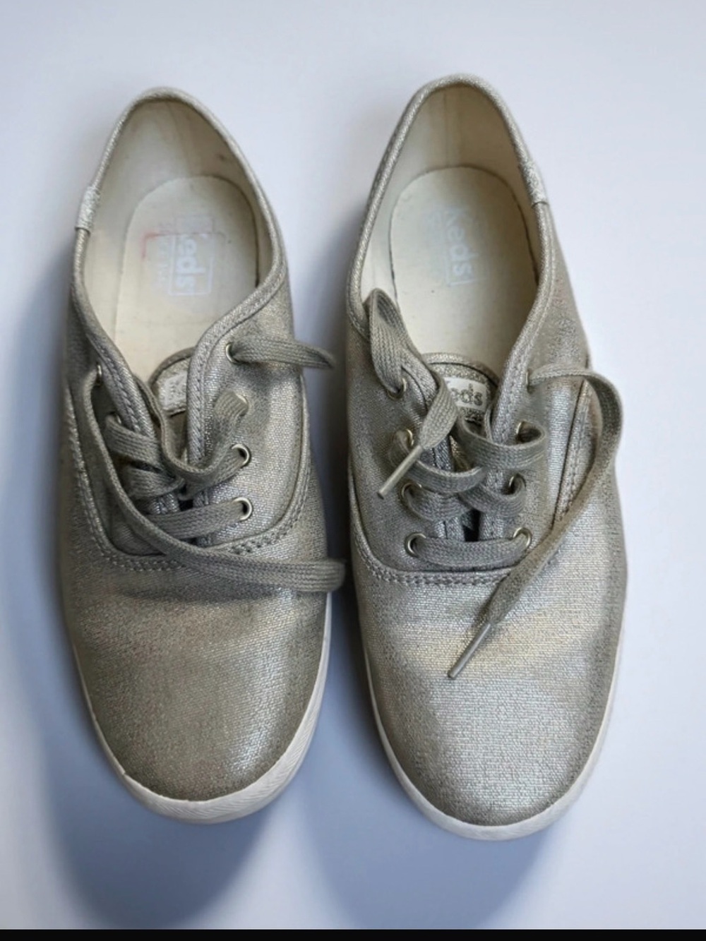 Keds Champion Metallic Silver Sneakers Size 8